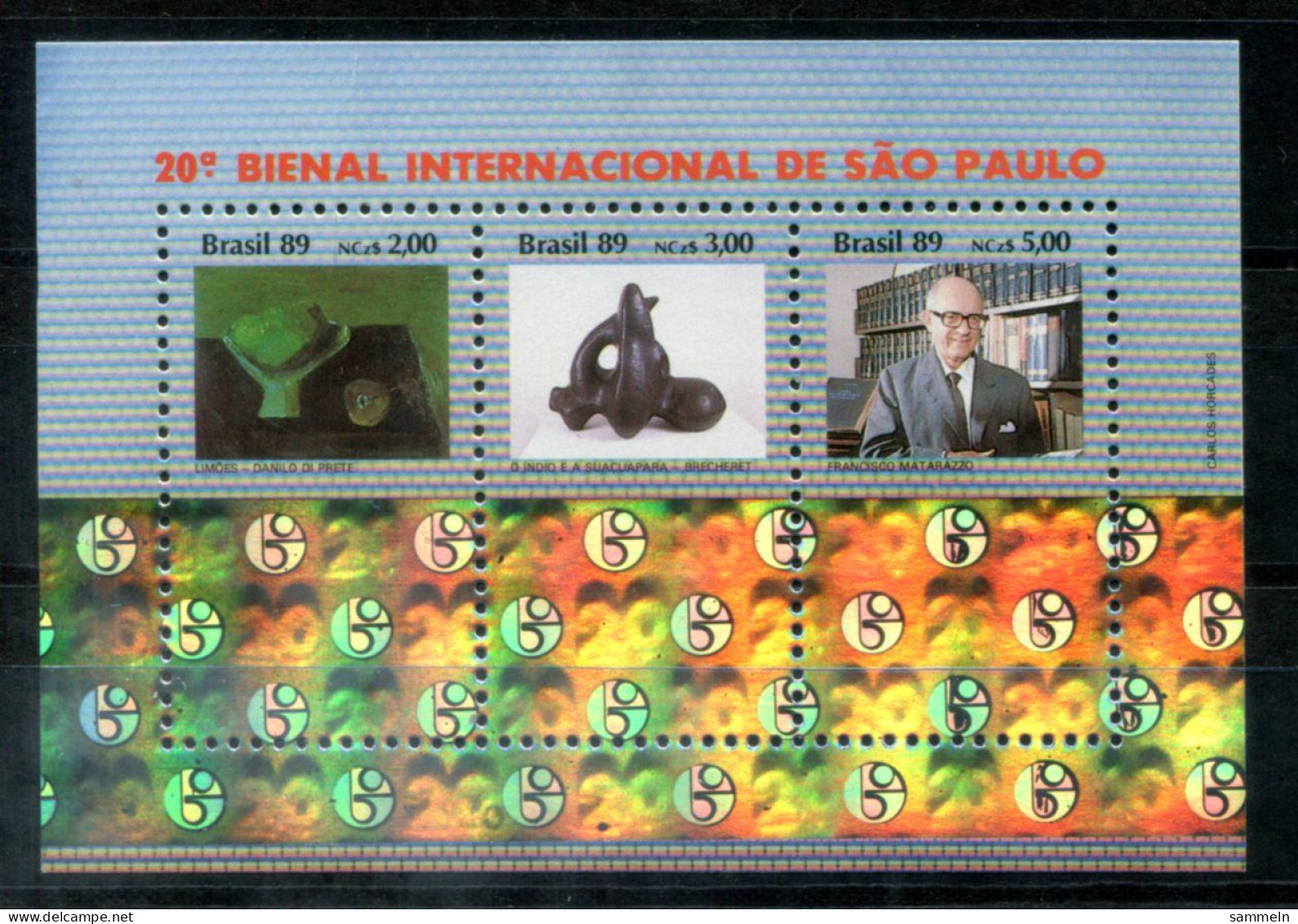 BRASILIEN Block 80, Bl.80 Mnh (see TEXT !!) - Hologramm, Sao Paulo - BRAZIL / BRÉSIL - Blocs-feuillets