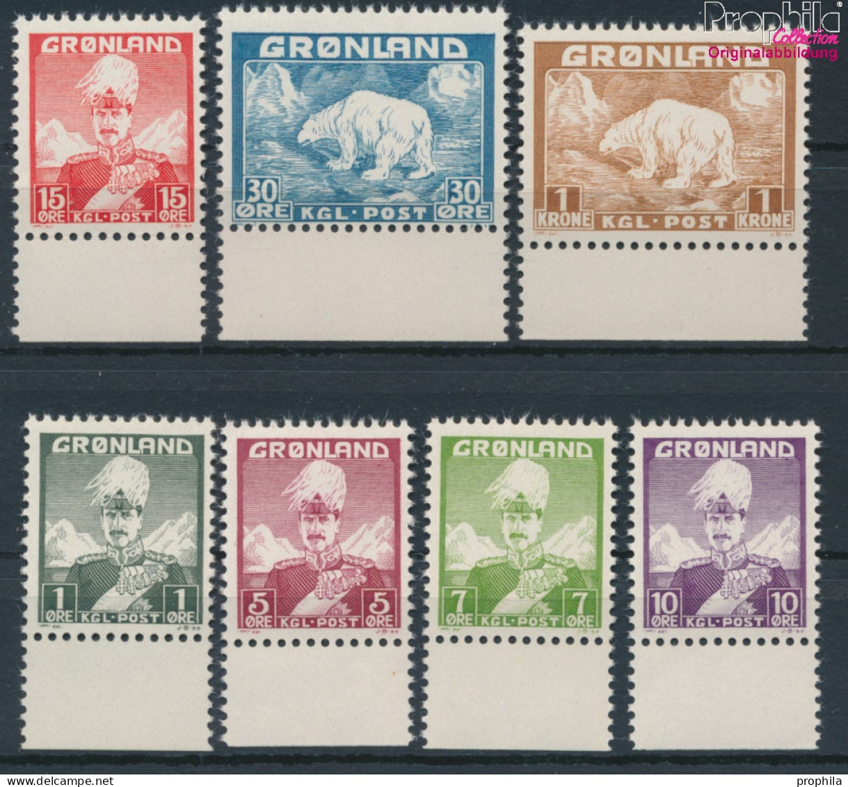 Dänemark - Grönland Postfrisch Christian X. 1938 König Christian X.  (10174213 - Usados