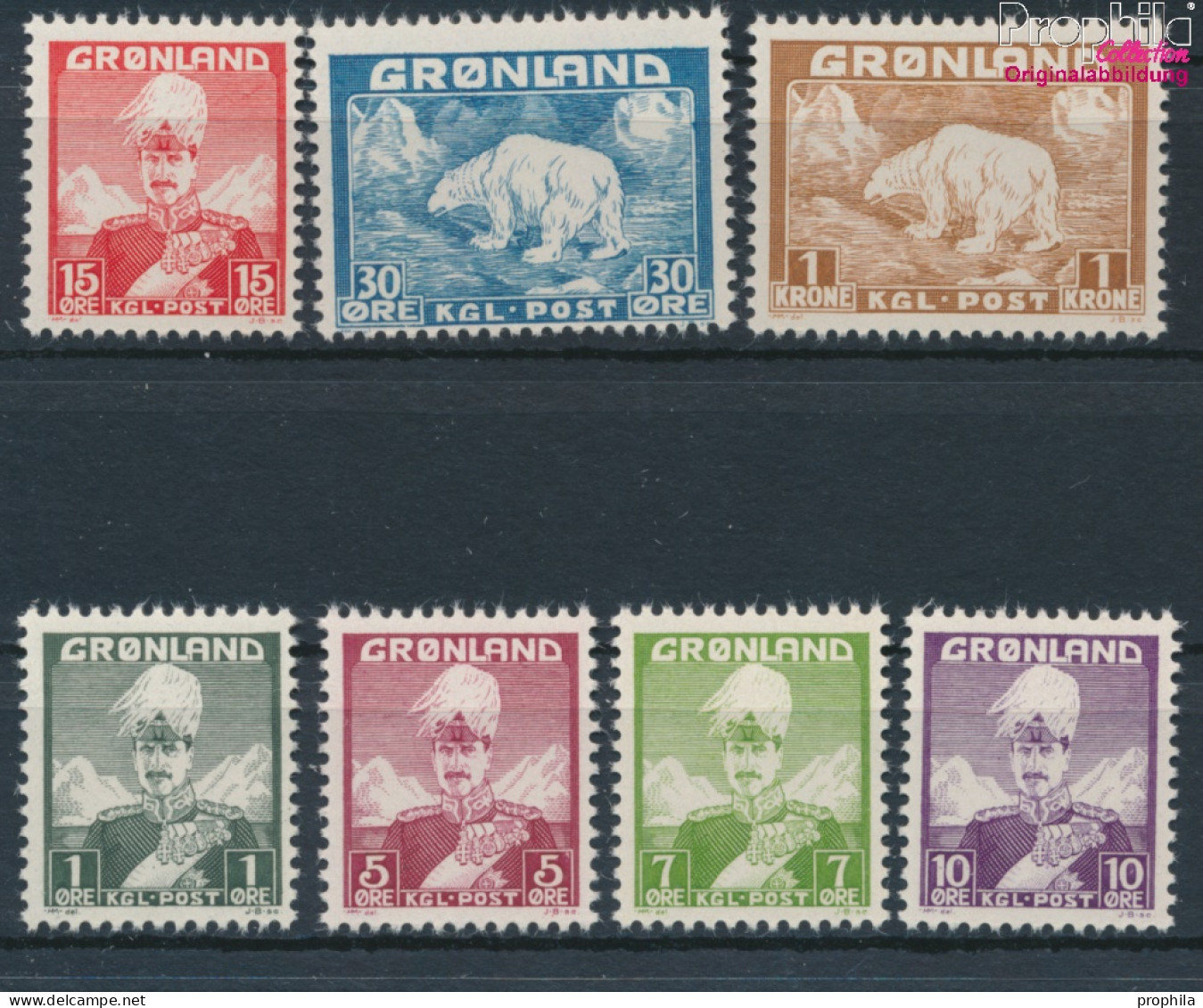 Dänemark - Grönland Postfrisch Christian X. 1938 König Christian X.  (10174216 - Gebraucht