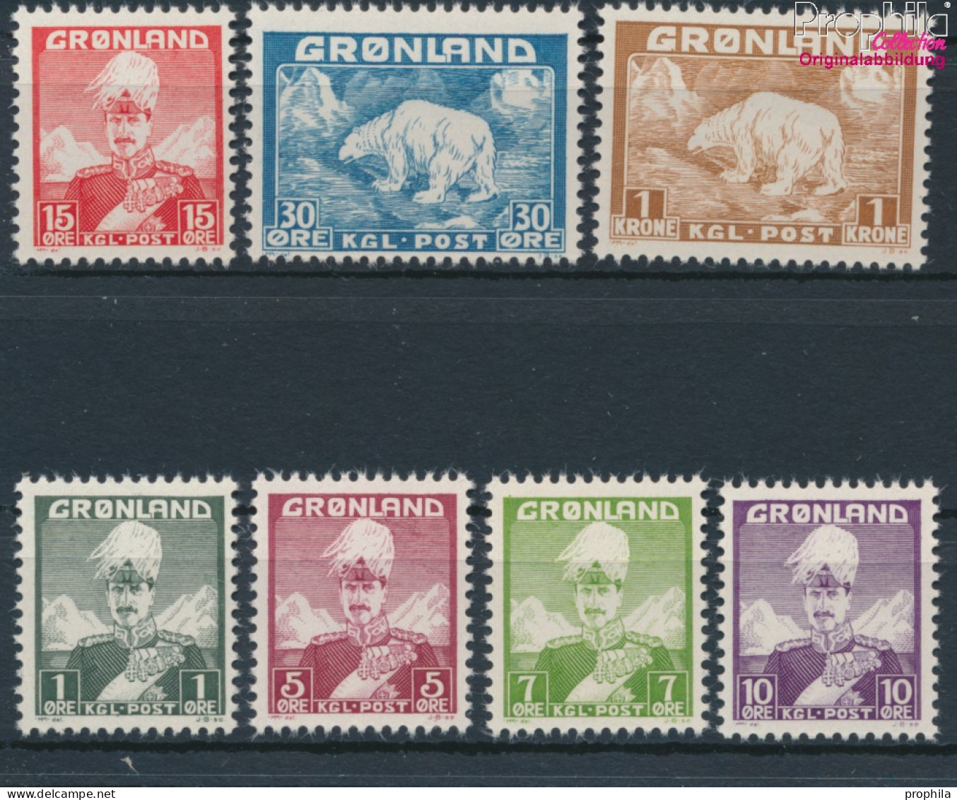 Dänemark - Grönland Postfrisch Christian X. 1938 König Christian X.  (10174220 - Usati