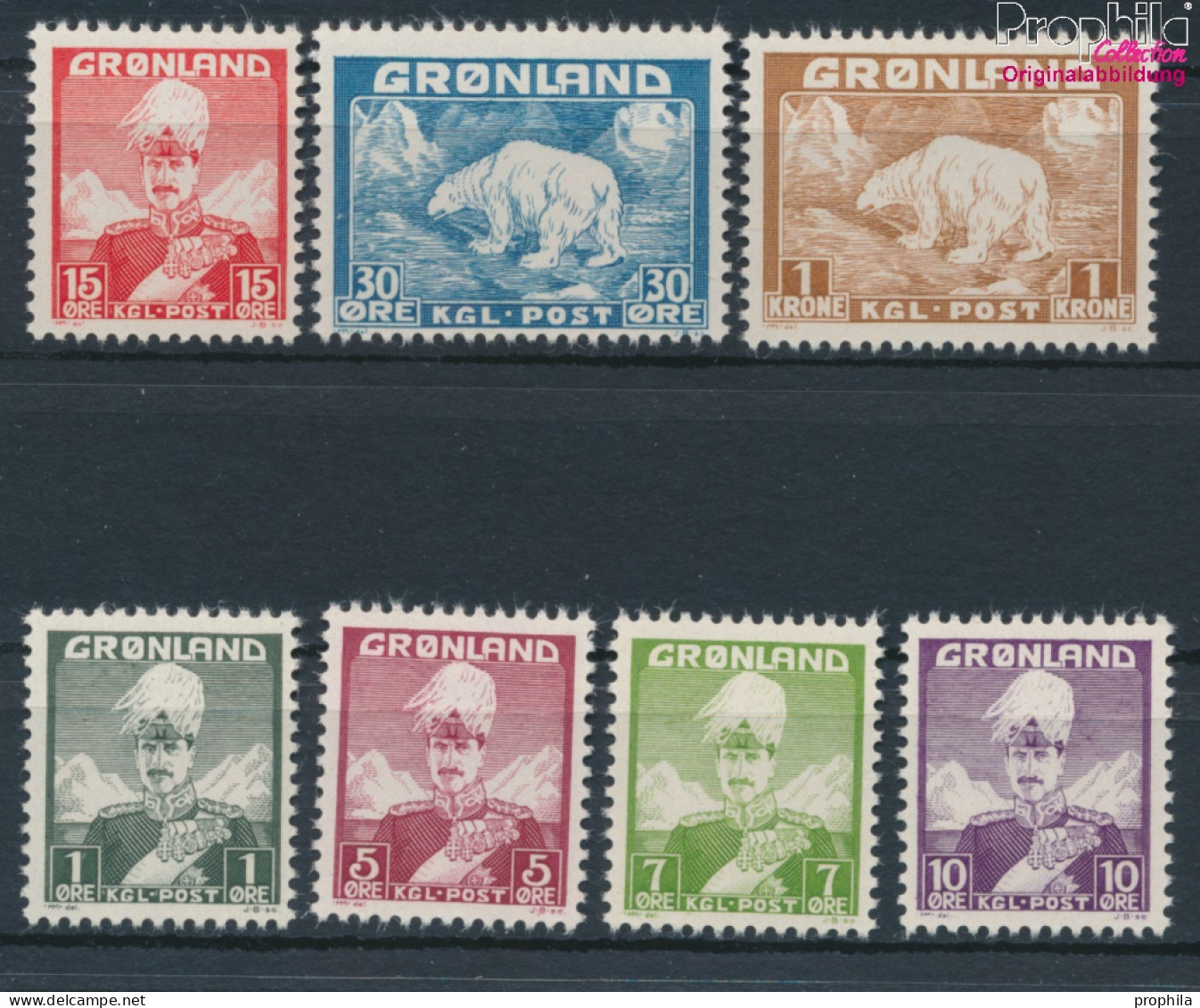 Dänemark - Grönland Postfrisch Christian X. 1938 König Christian X.  (10174221 - Usados