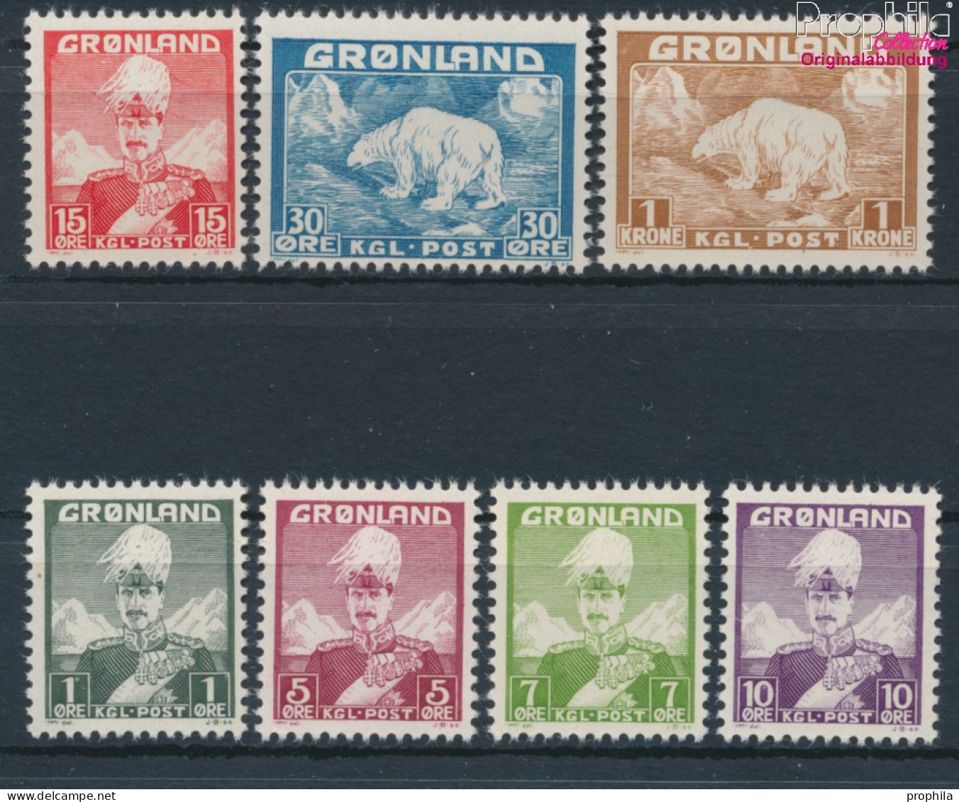 Dänemark - Grönland Postfrisch Christian X. 1938 König Christian X.  (10174222 - Usados