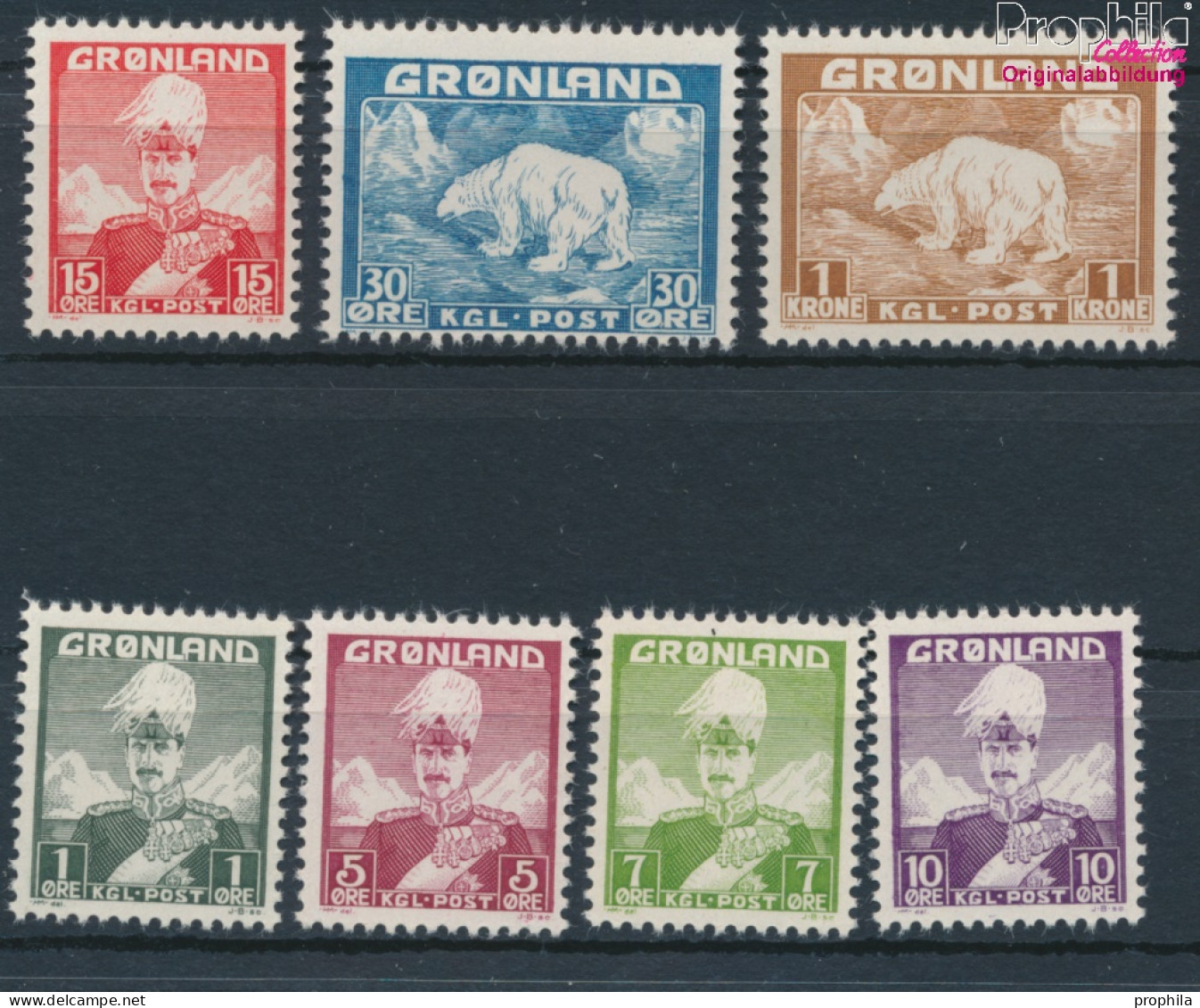 Dänemark - Grönland Postfrisch Christian X. 1938 König Christian X.  (10174226 - Gebraucht