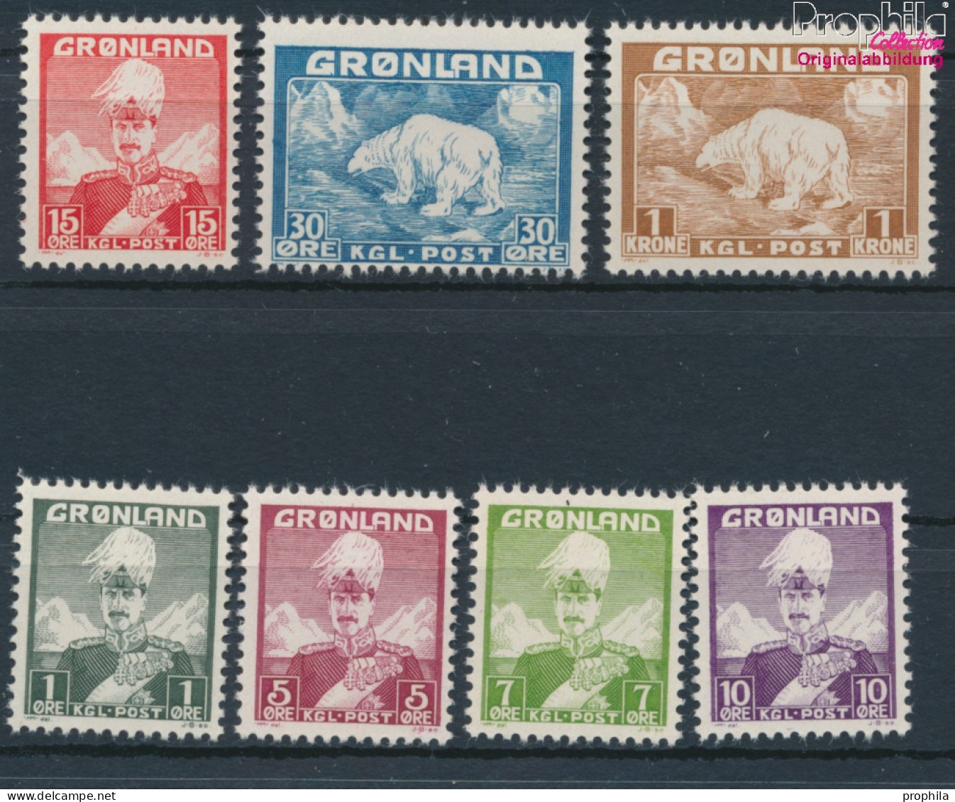 Dänemark - Grönland Postfrisch Christian X. 1938 König Christian X.  (10174226 - Oblitérés
