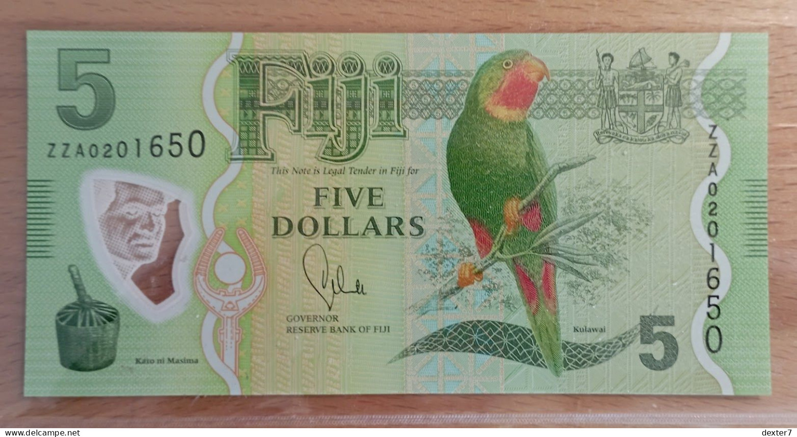 Fiji 5 Dollars 2012 UNC - Fiji