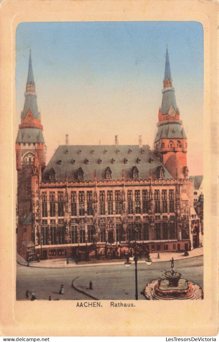 ALLEMAGNE - Aachen - Rathaus - Animé - Colorisé - Carte Postale Ancienne - Aachen