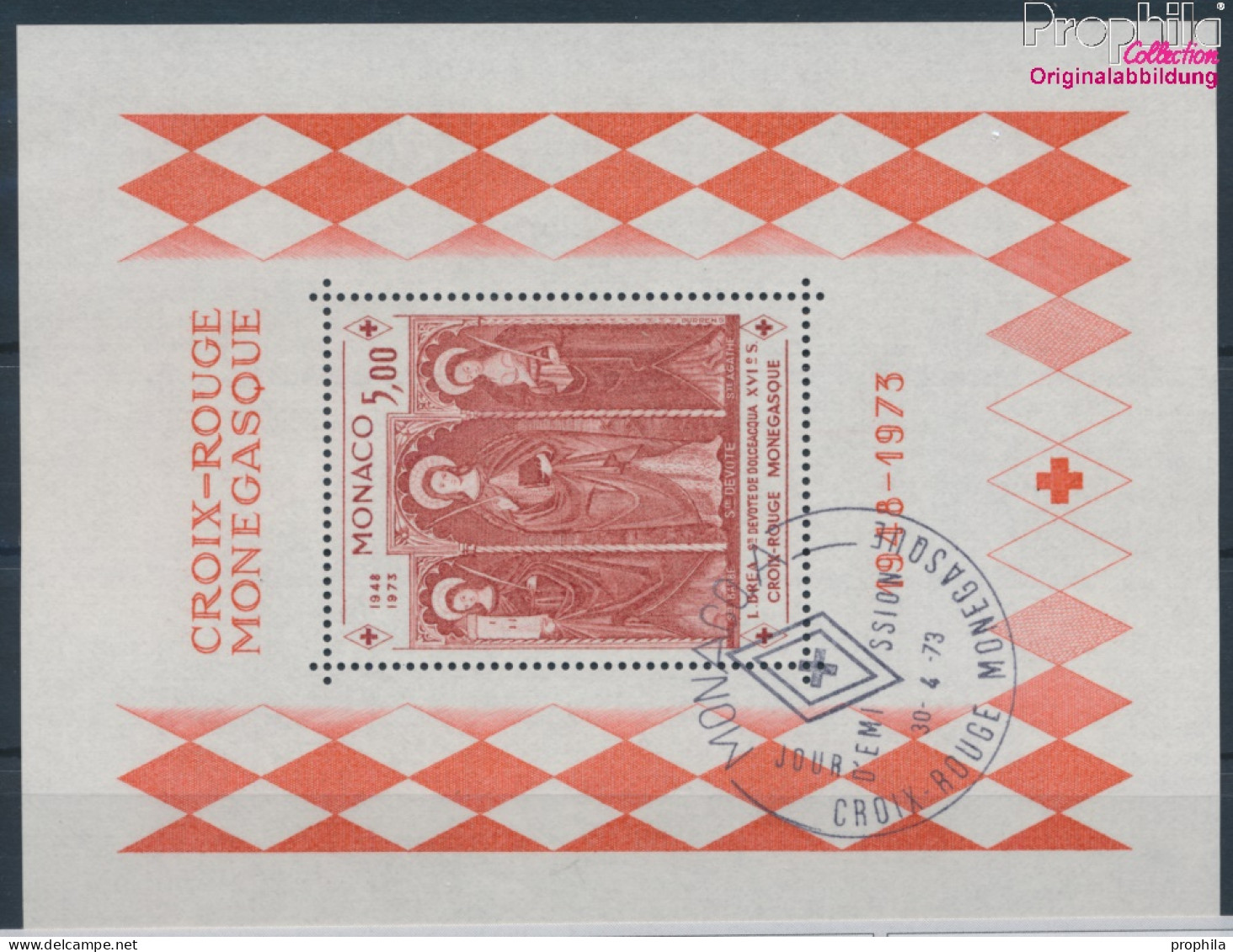 Monaco Block5 (kompl.Ausg.) Gestempelt 1973 Rotes Kreuz (10196443 - Usados