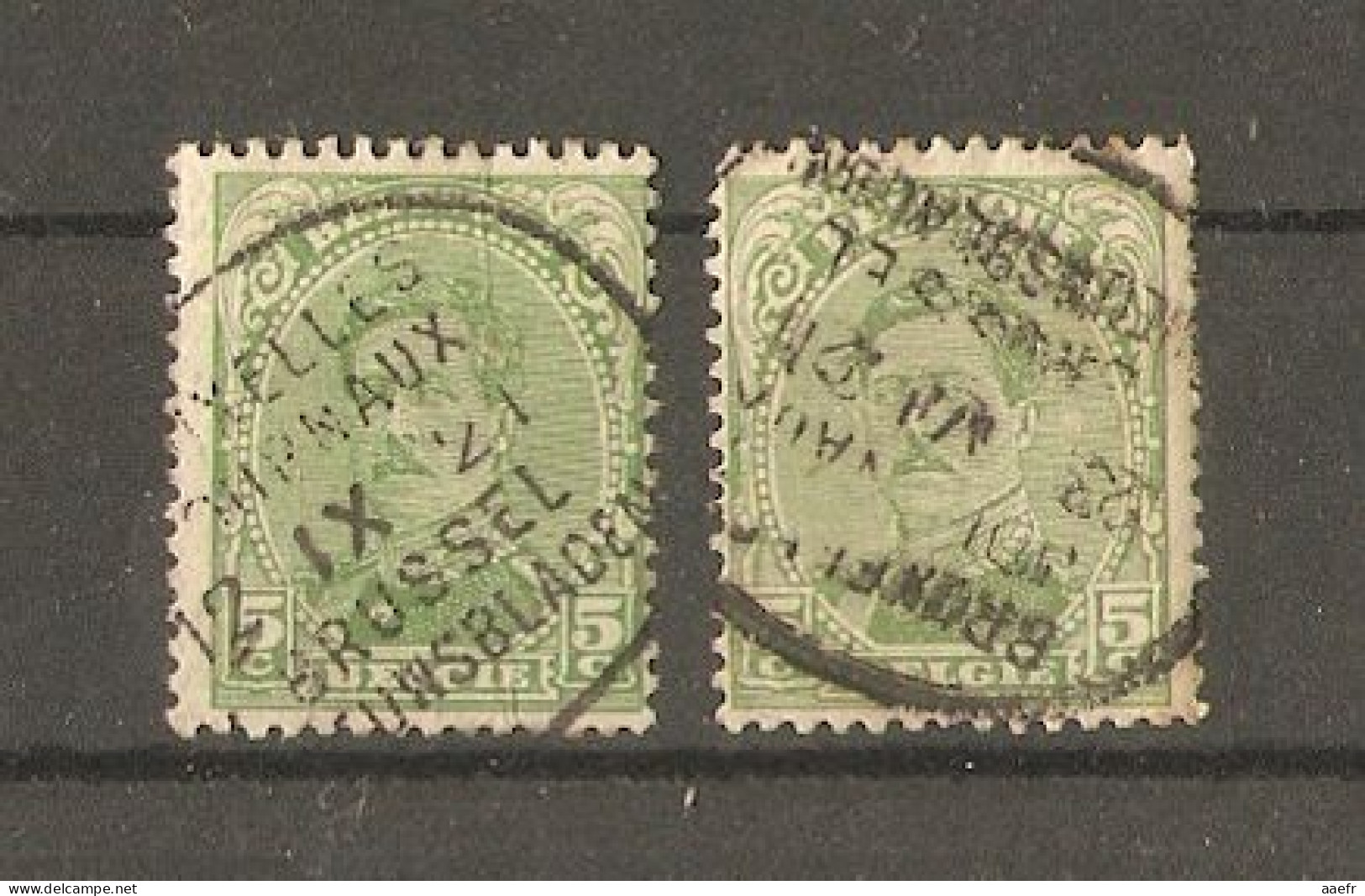 Belgique 1921 - Cob 137 Petit Lot De 2 Avec Oblitération Bilingue - Bruxelles Journaux - Brussel Nieuwsbladen - Zeitungsmarken [JO]