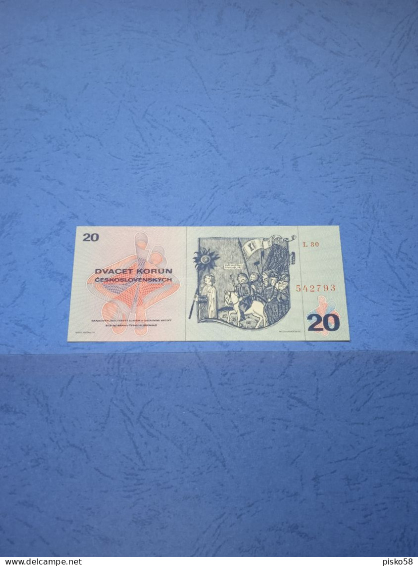 CECOSLOVACCHIA-P92 20K 1970 UNC - Czechoslovakia