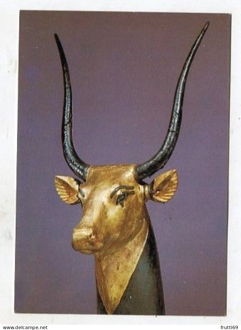 AK 163706 EGYPT - Treasures Of Tutankhamun - Gilded Cow's Head - Musées