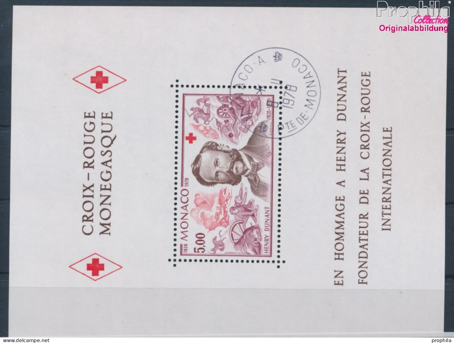 Monaco Block13 (kompl.Ausg.) Gestempelt 1978 Henri Dunant (10196453 - Usados