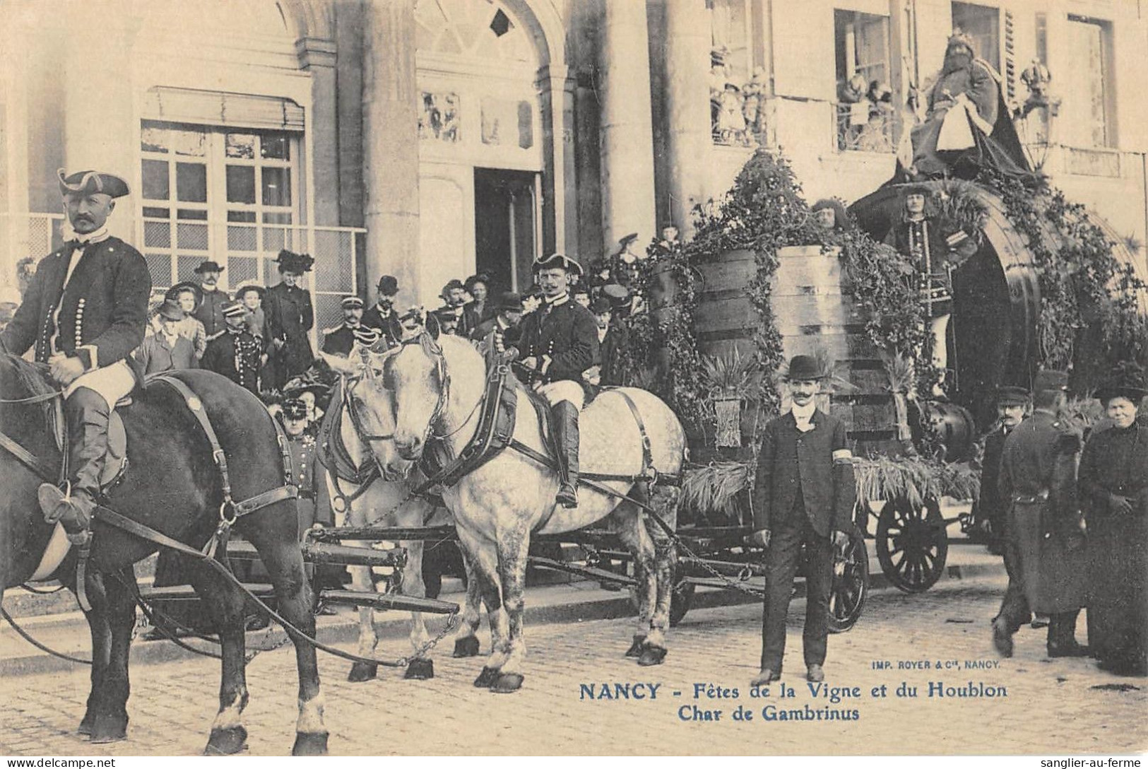 CPA 54 NANCY / FETE DE LA VIGNE ET DU HOUBLON / CHAR DE GAMBRINUS - Other & Unclassified