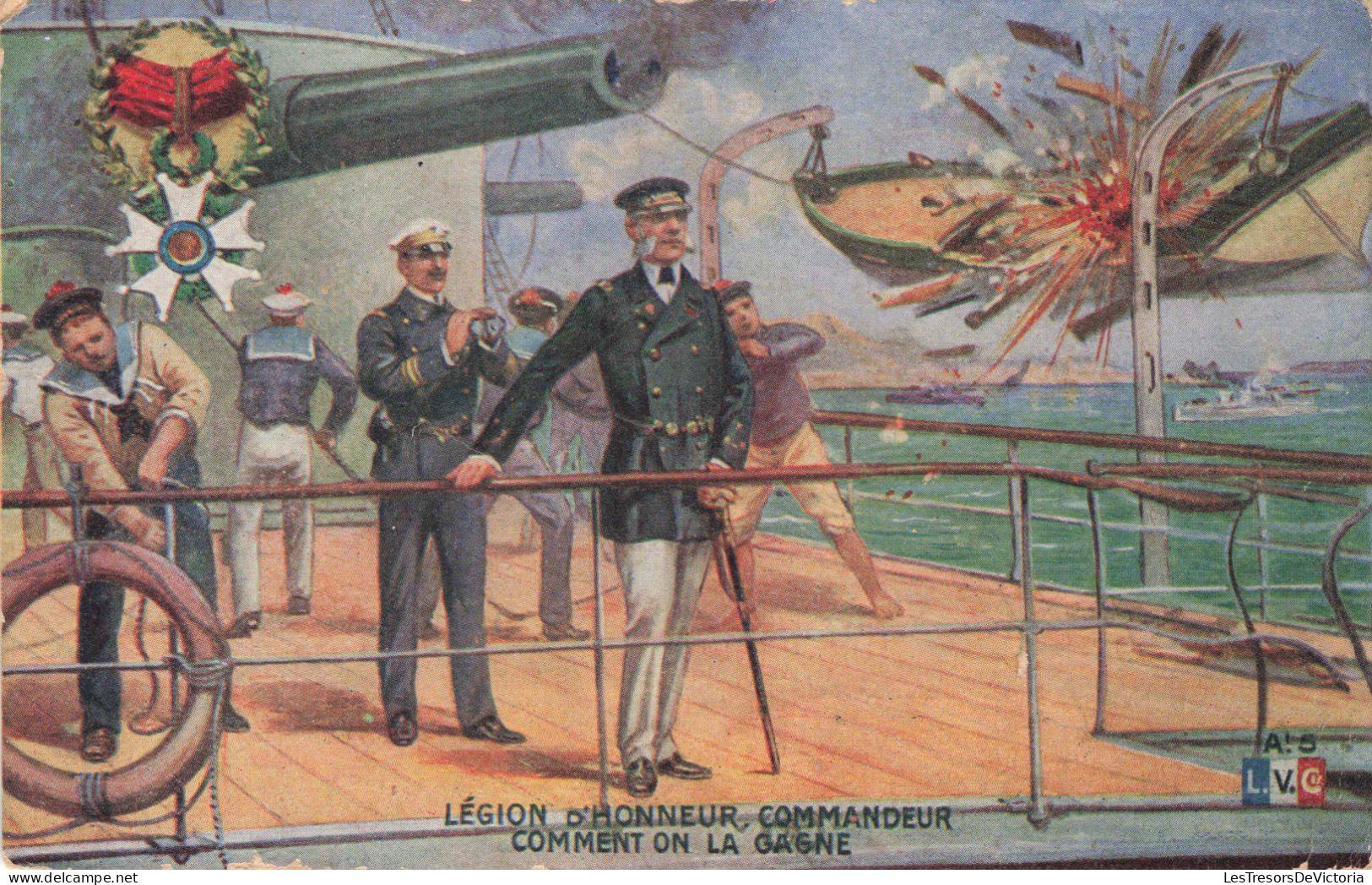 MILITARIA - Légion D'Honneur Commandeur - Comment On La Gagne - Carte Postale Ancienne - Personnages