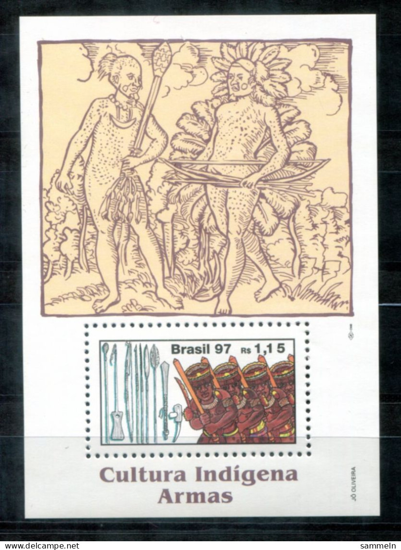 BRASILIEN Block 105, Bl.105 Mnh - Indigene, Indigenous, Indigène - BRAZIL / BRÉSIL - Blocs-feuillets