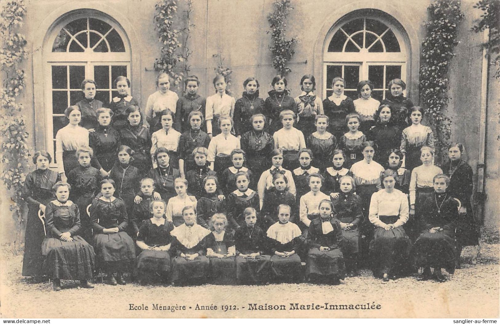 CPA 54 NANCY / ECOLE MENAGERE / ANNEE 1912 / MAISON MARIE IMMACULEE - Other & Unclassified