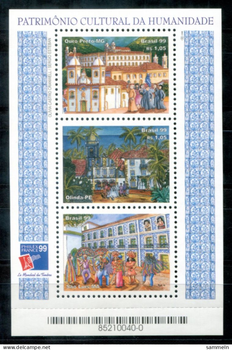 BRASILIEN Block 109, Bl.109 Mnh - Philexfrance *99 - BRAZIL / BRÉSIL - Blocs-feuillets