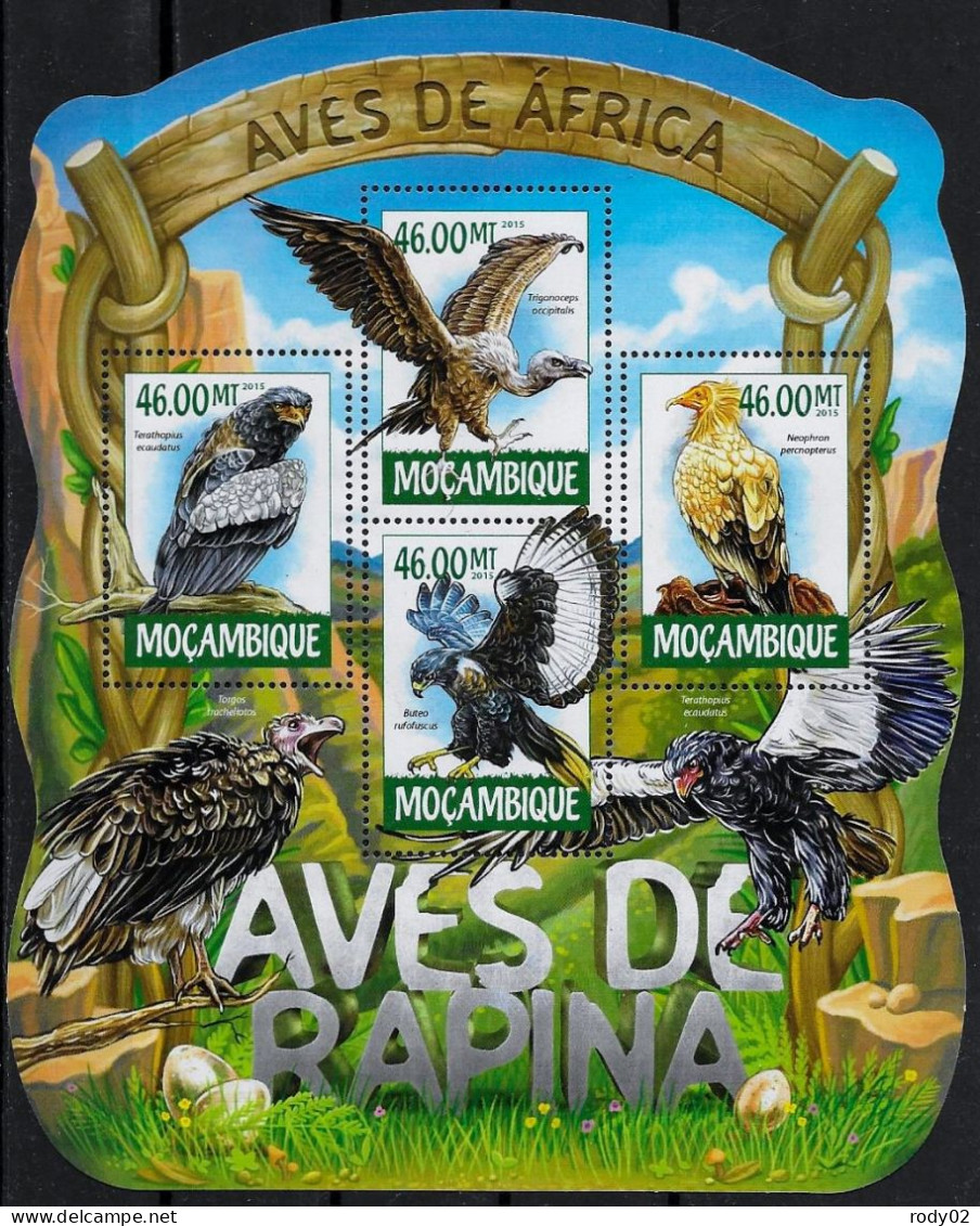 MOZAMBIQUE - OISEAUX - RAPACES - N° 6502 A 6505 ET BF 952 - NEUF** MNH - Aigles & Rapaces Diurnes