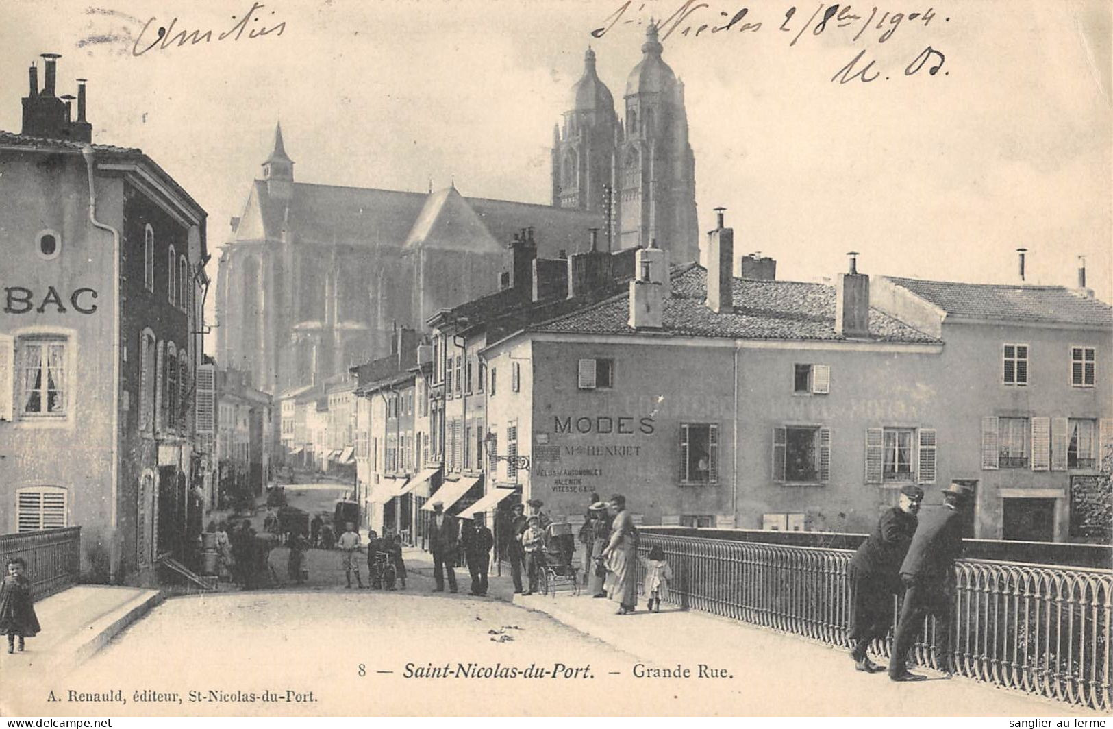 CPA 54 SAINT NICOLAS DE PORT / GRANDE RUE - Autres & Non Classés