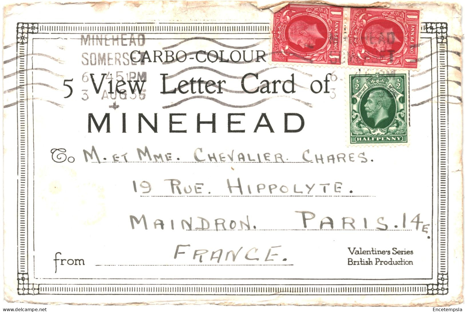 Carte   Royaume Uni Minehead North Promenade  1936  VM71492 - Minehead