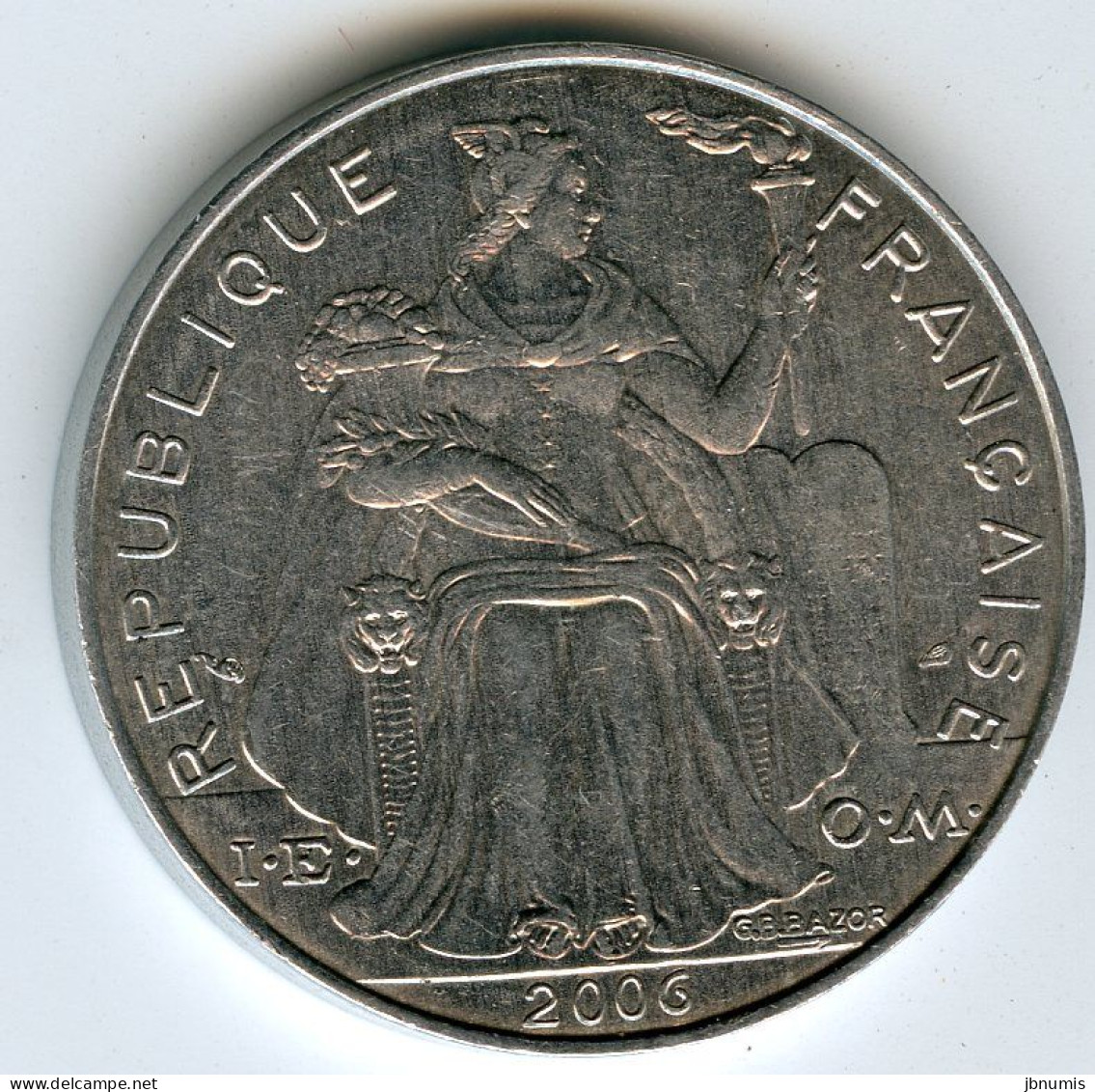 Nouvelle Calédonie New Caledonia 5 Francs 2006 KM 16 - Nueva Caledonia