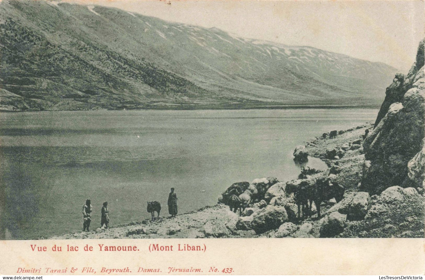 LIBAN - Mont Liban - Vue Du Lac De Yammoune -  Carte Postale Ancienne - Libanon