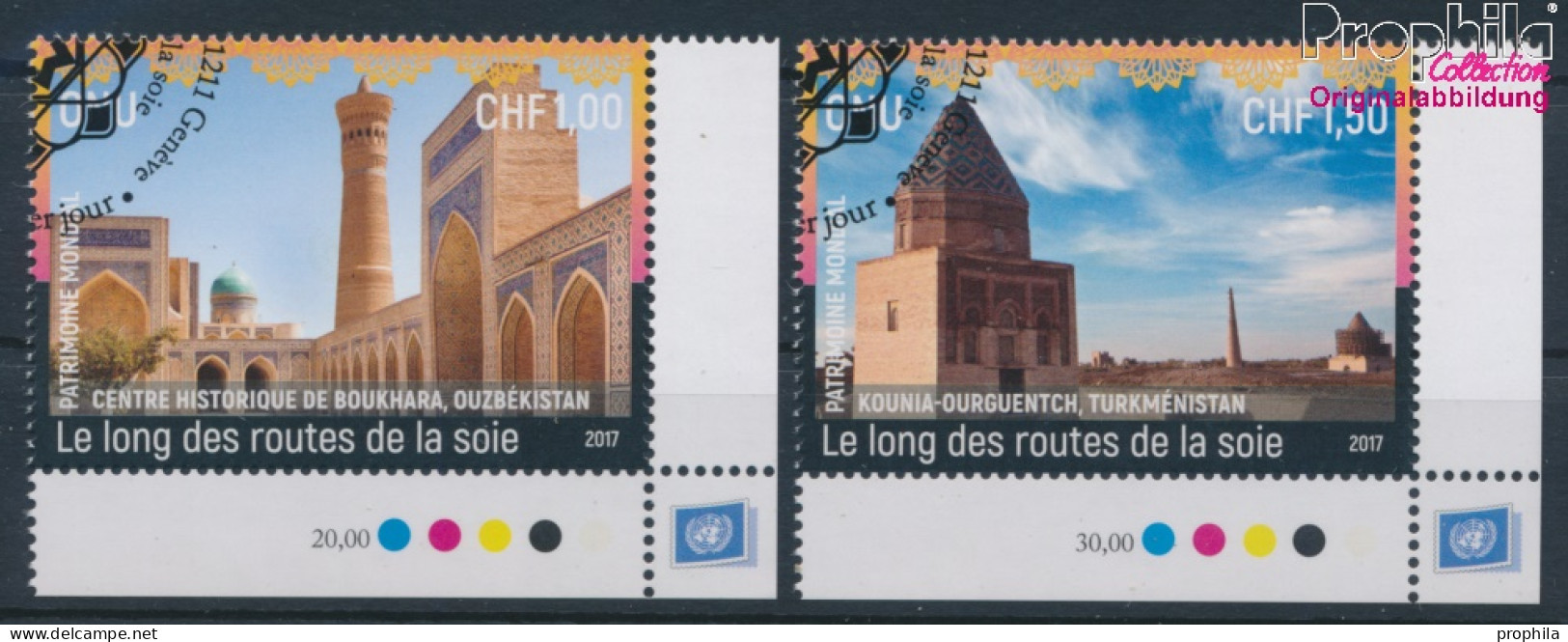 UNO - Genf 1010-1011 (kompl.Ausg.) Gestempelt 2017 Entlang Der Seidenstraße (10196805 - Used Stamps