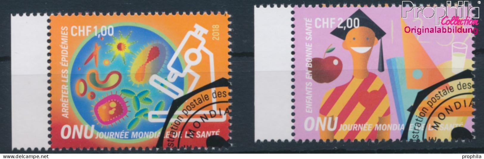 UNO - Genf 1029-1030 (kompl.Ausg.) Gestempelt 2018 Weltgesundheitstag (10196767 - Usati