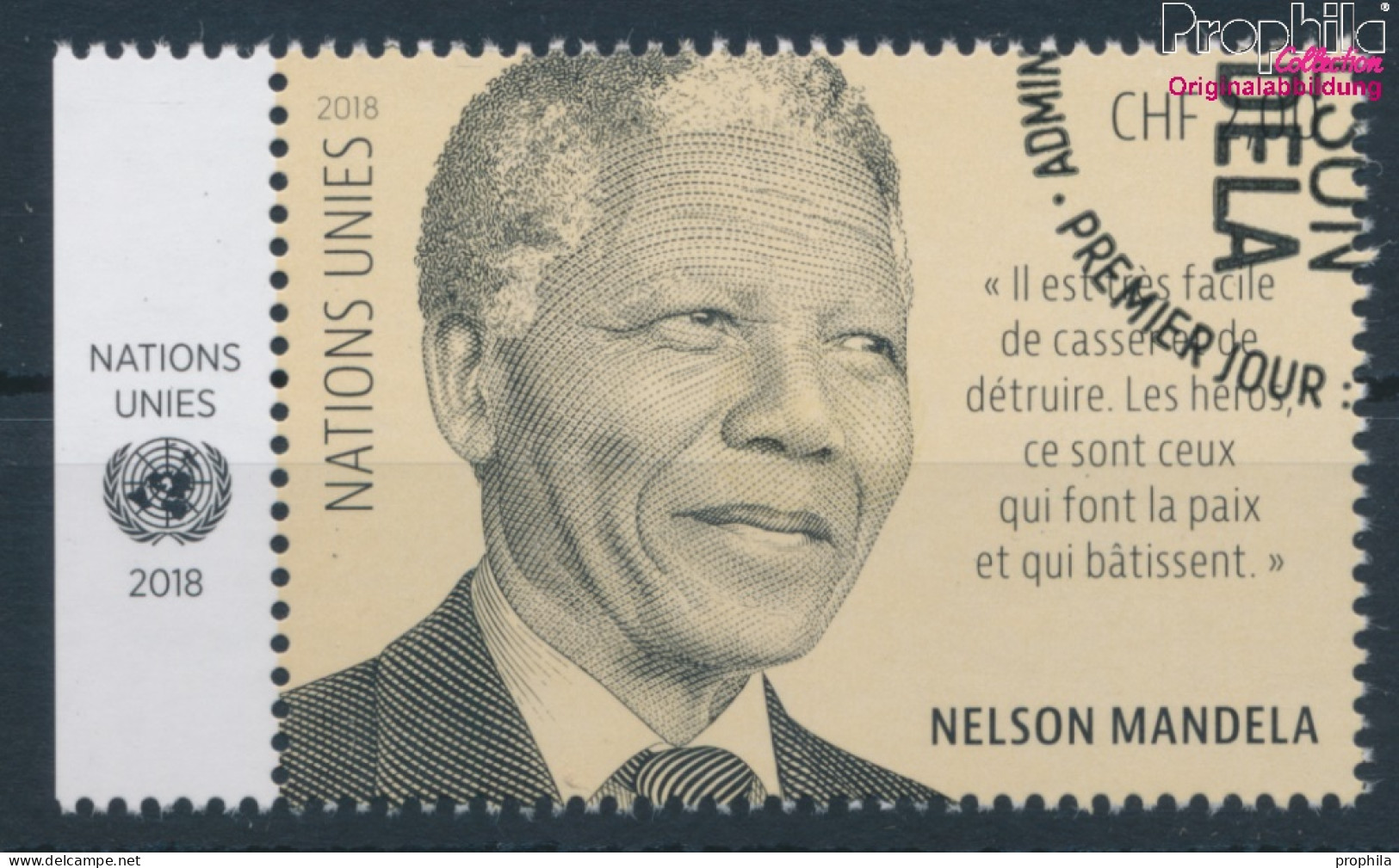 UNO - Genf 1044 (kompl.Ausg.) Gestempelt 2018 Nelson Mandela (10196726 - Used Stamps