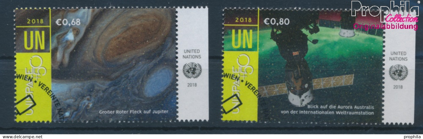 UNO - Wien 1017-1018 (kompl.Ausg.) Gestempelt 2018 Erforschung Des Weltraums (10216458 - Used Stamps