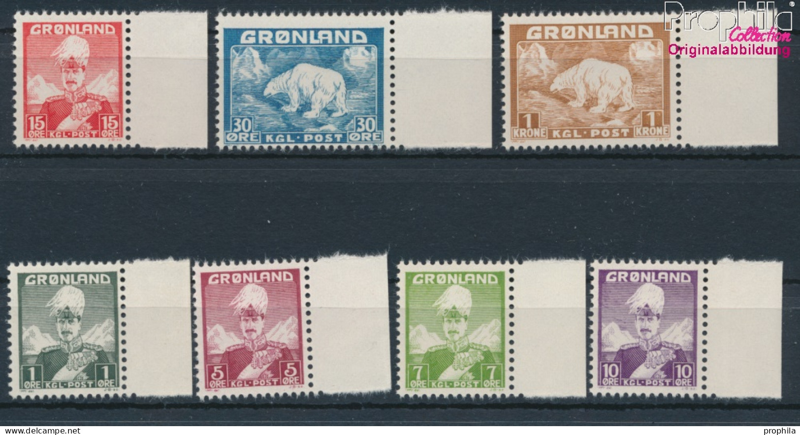 Dänemark - Grönland Postfrisch Christian X. 1938 König Christian X.  (10174189 - Gebraucht