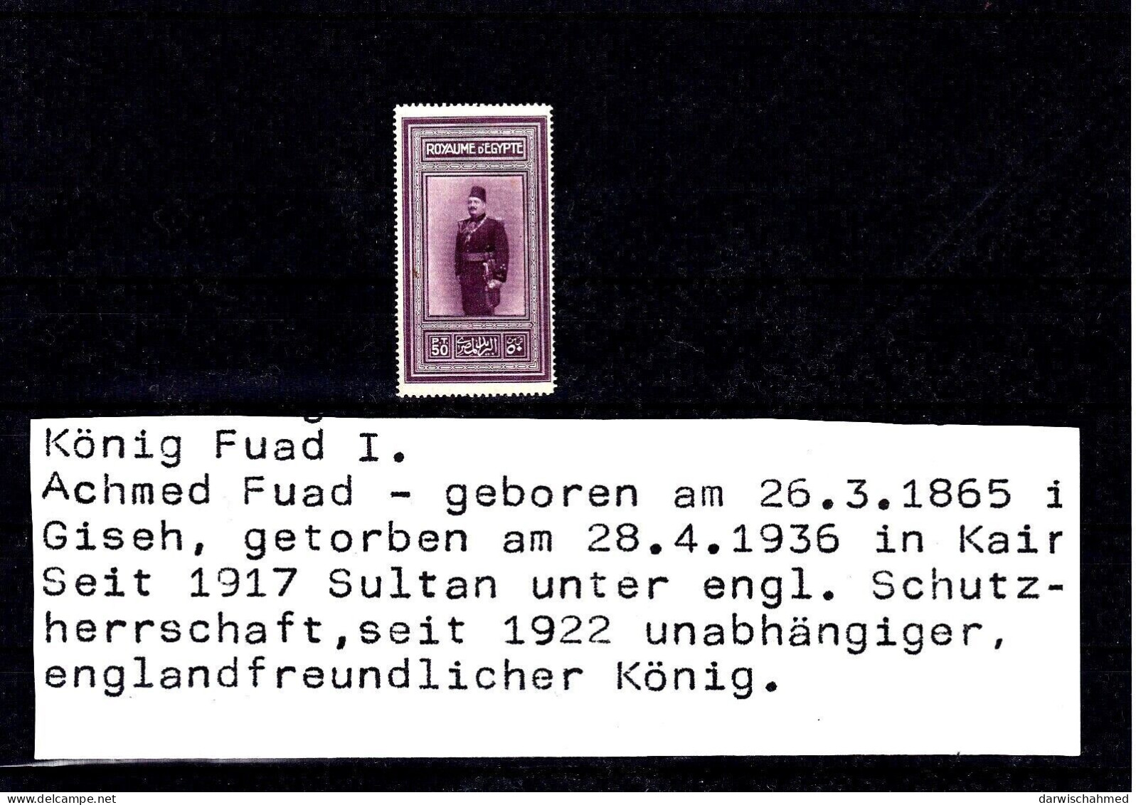 ÄGYPTEN - EGYPT - EGYPTIAN - 58. GEBURTSTAG DES KÖNIG FUAD  1926 Mi: 104 POSTFRISCH -MNH - Unused Stamps