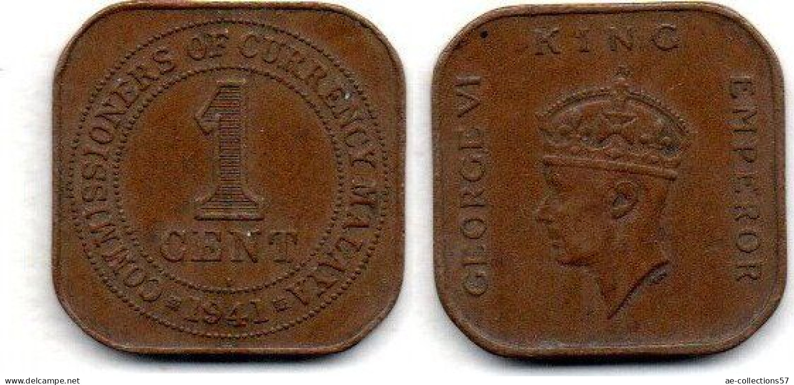 MA 24650 / Malaya 1 Cent 1941 I TB+ - Malasia