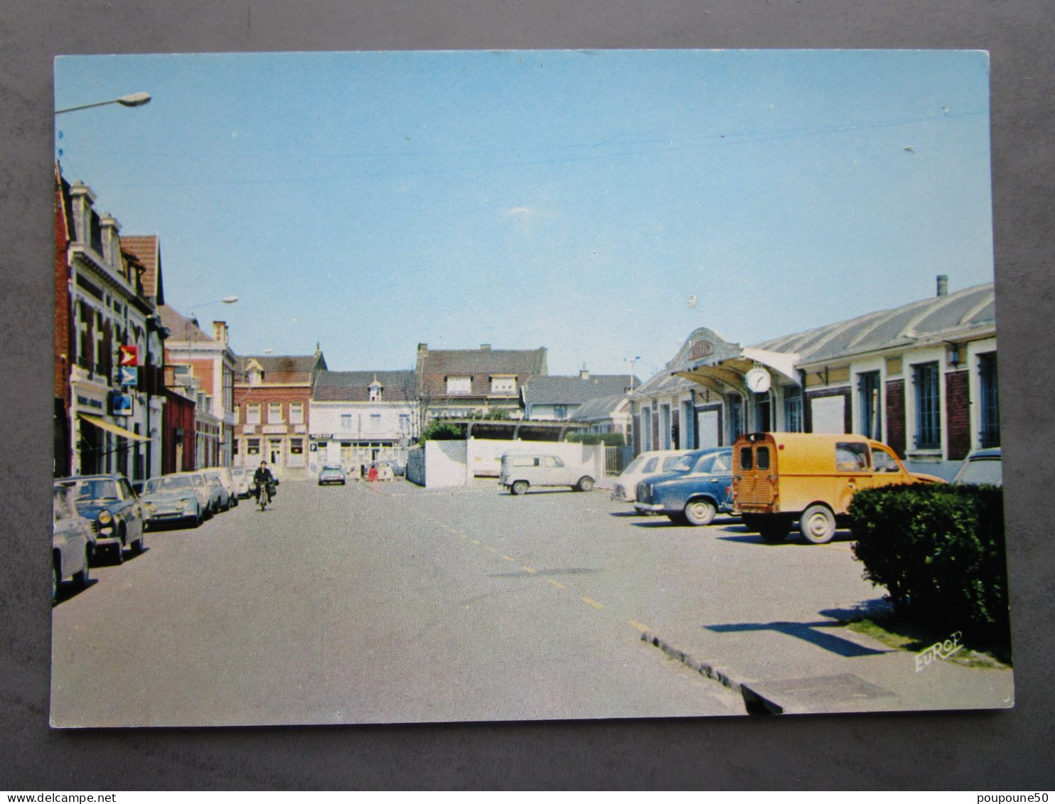 CP 59 Nord SECLIN  - La Place De La Gare  , Voitures Parking 1970 - Seclin