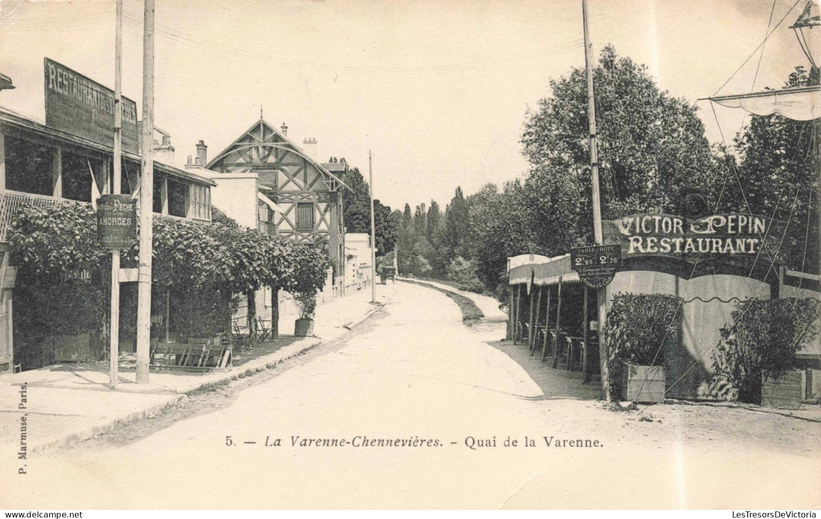 FRANCE - Nogent Sur Marne - La Varenne Chennevières - Quai De La Varenne - Carte Postale Ancienne - Nogent Sur Marne