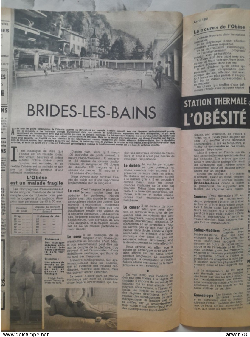 GUERIR Santé Beauté Hygiène LA STERILITE FEMININE EAUX THERMALES BRIDES LES BAINS - Médecine & Santé