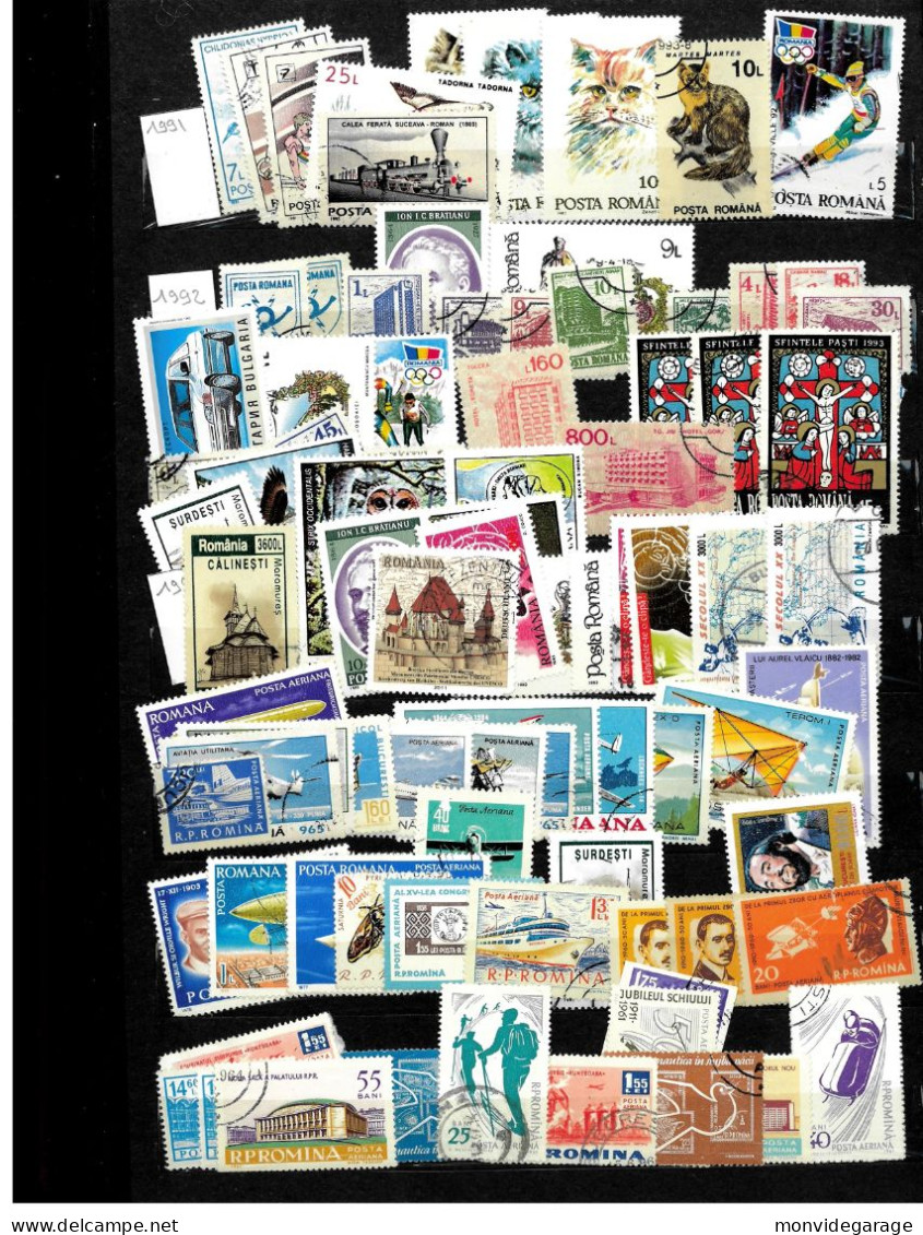 Collection de timbres de Roumanie de l'année 1885 à l'année 1994 - A étudié