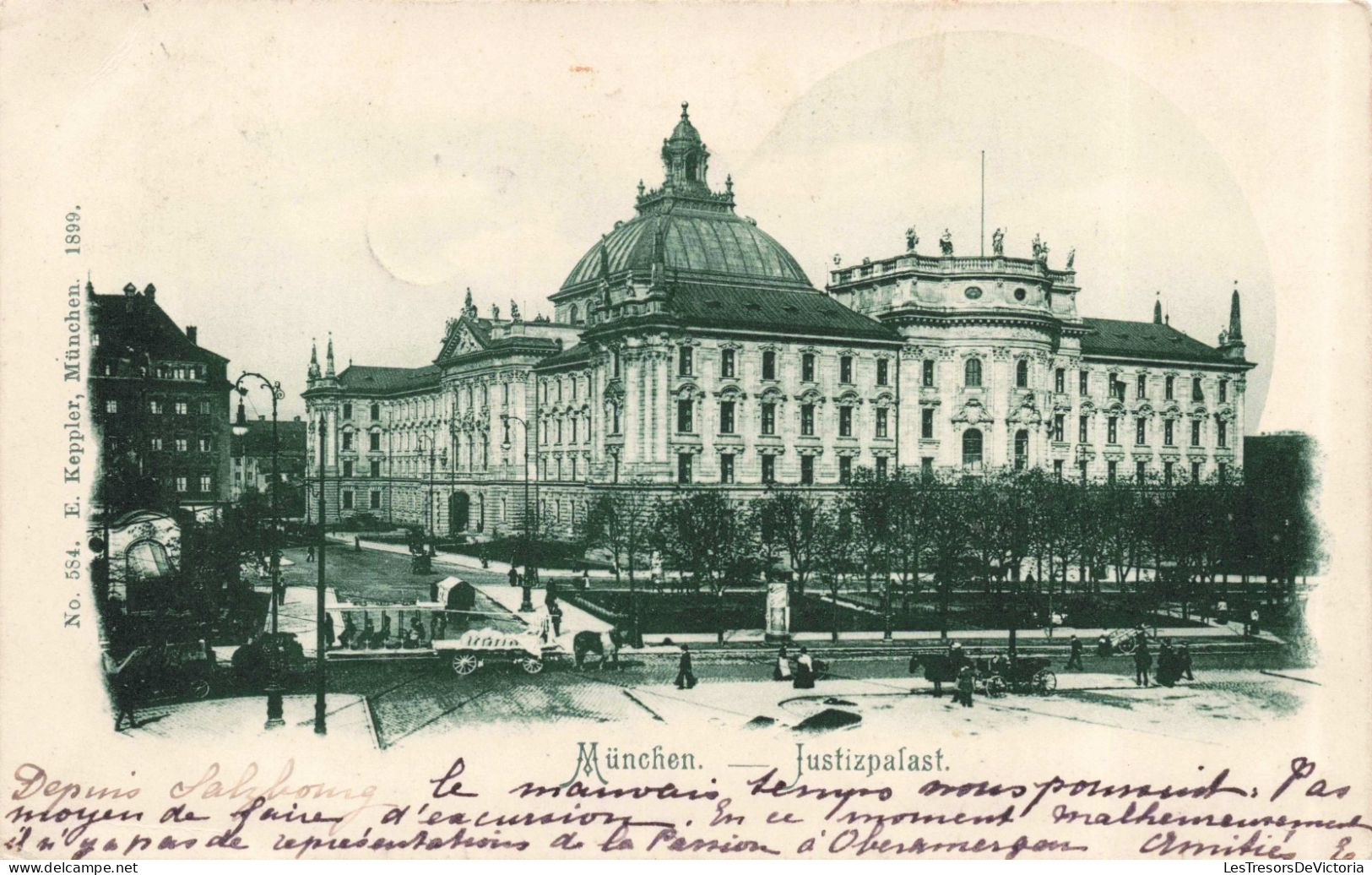 ALLEMAGNE - Muenchen - Palais De Justice - Animé - Carte Postale Ancienne - Muenchen