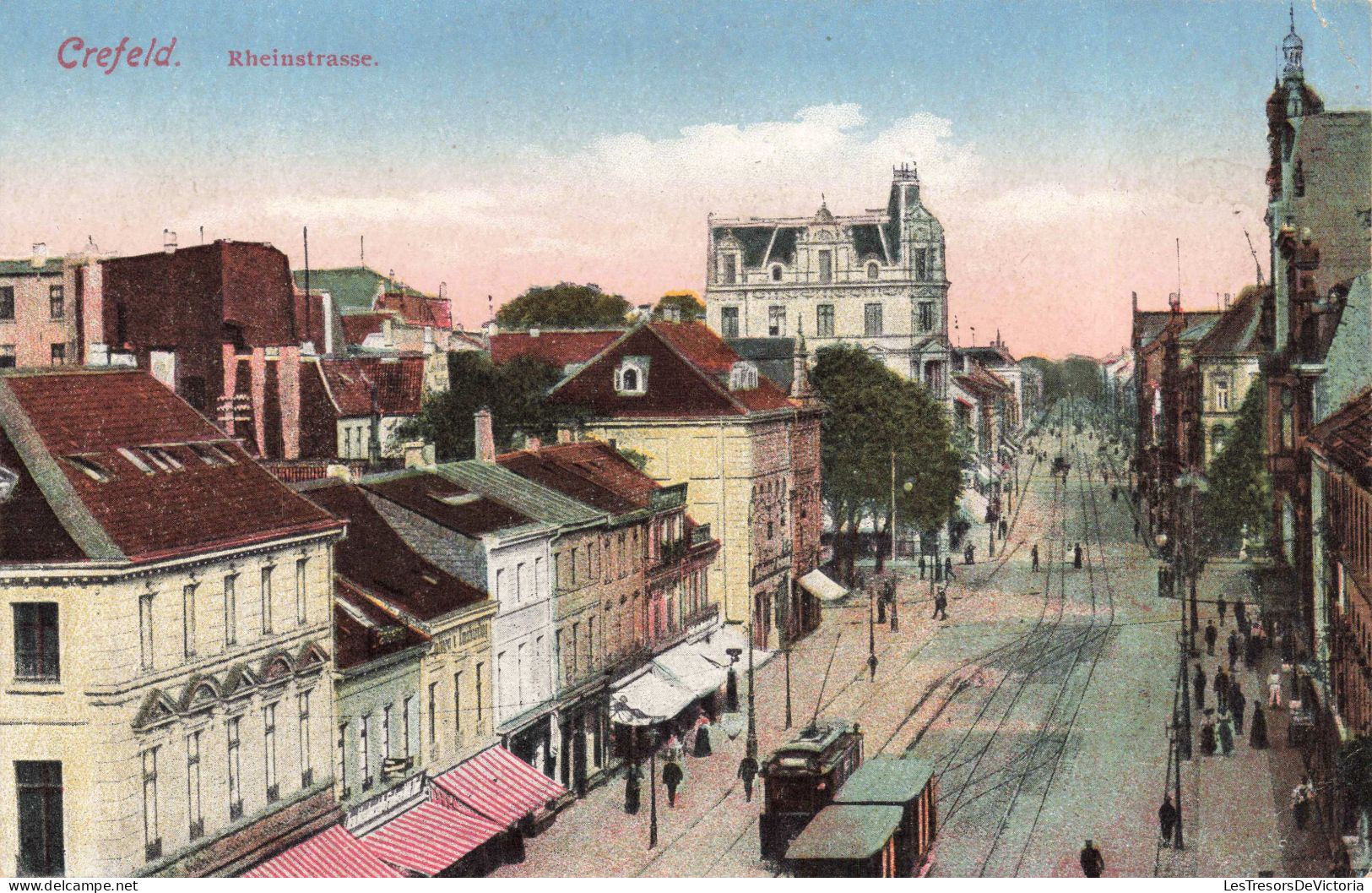 ALLEMAGNE - Krefeld - Colorisé - Animé  - Carte Postale Ancienne - Krefeld