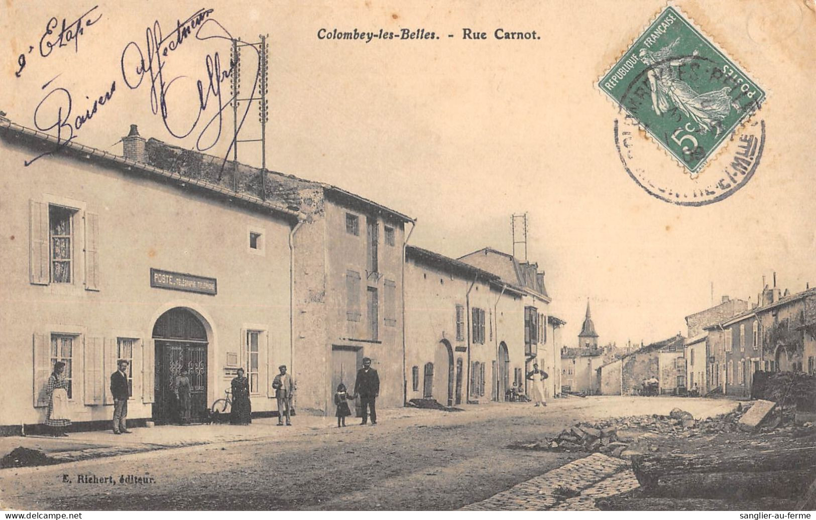 CPA 54 COLOMBEY LES BELLES / RUE CARNOT - Other & Unclassified