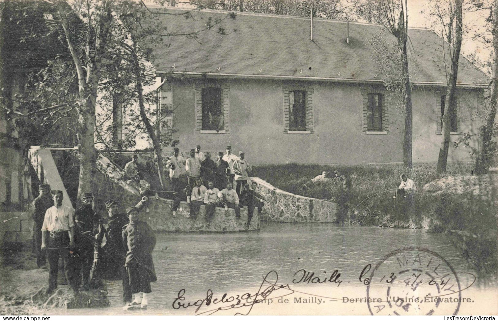 FRANCE - Sainte Suzanne - Camp De Mailly - Derrière L'usine élévatoire - Carte Postale Ancienne - Sainte Suzanne