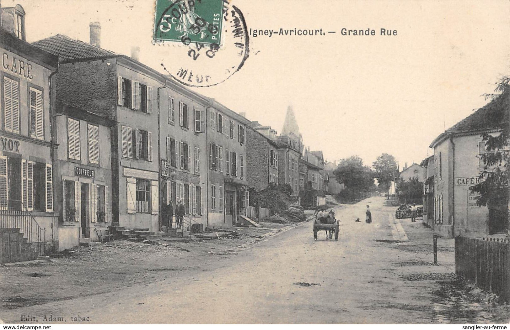 CPA 54 IGNEY AVRICOURT / GRANDE RUE - Autres & Non Classés