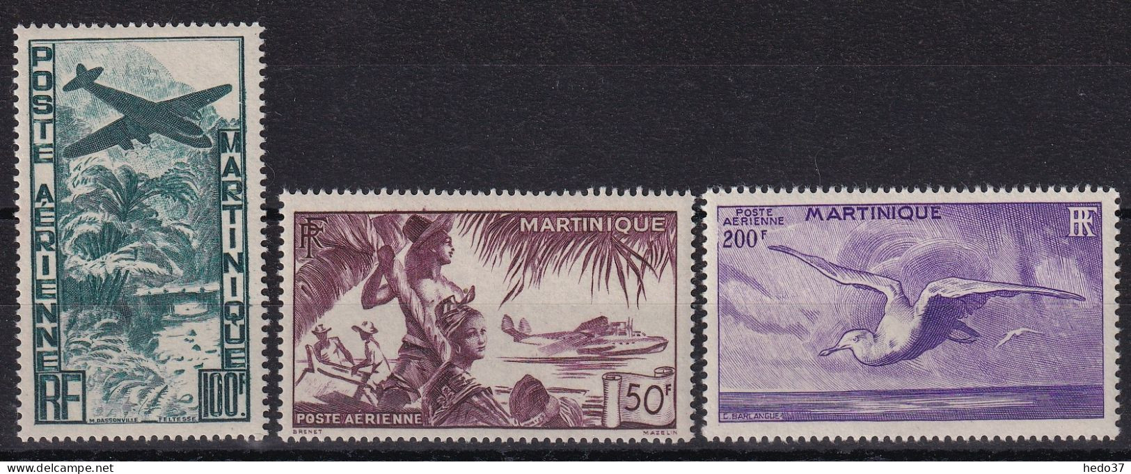 Martinique Poste Aérienne N°13/15 - Neuf ** Sans Charnière - TB - Luchtpost