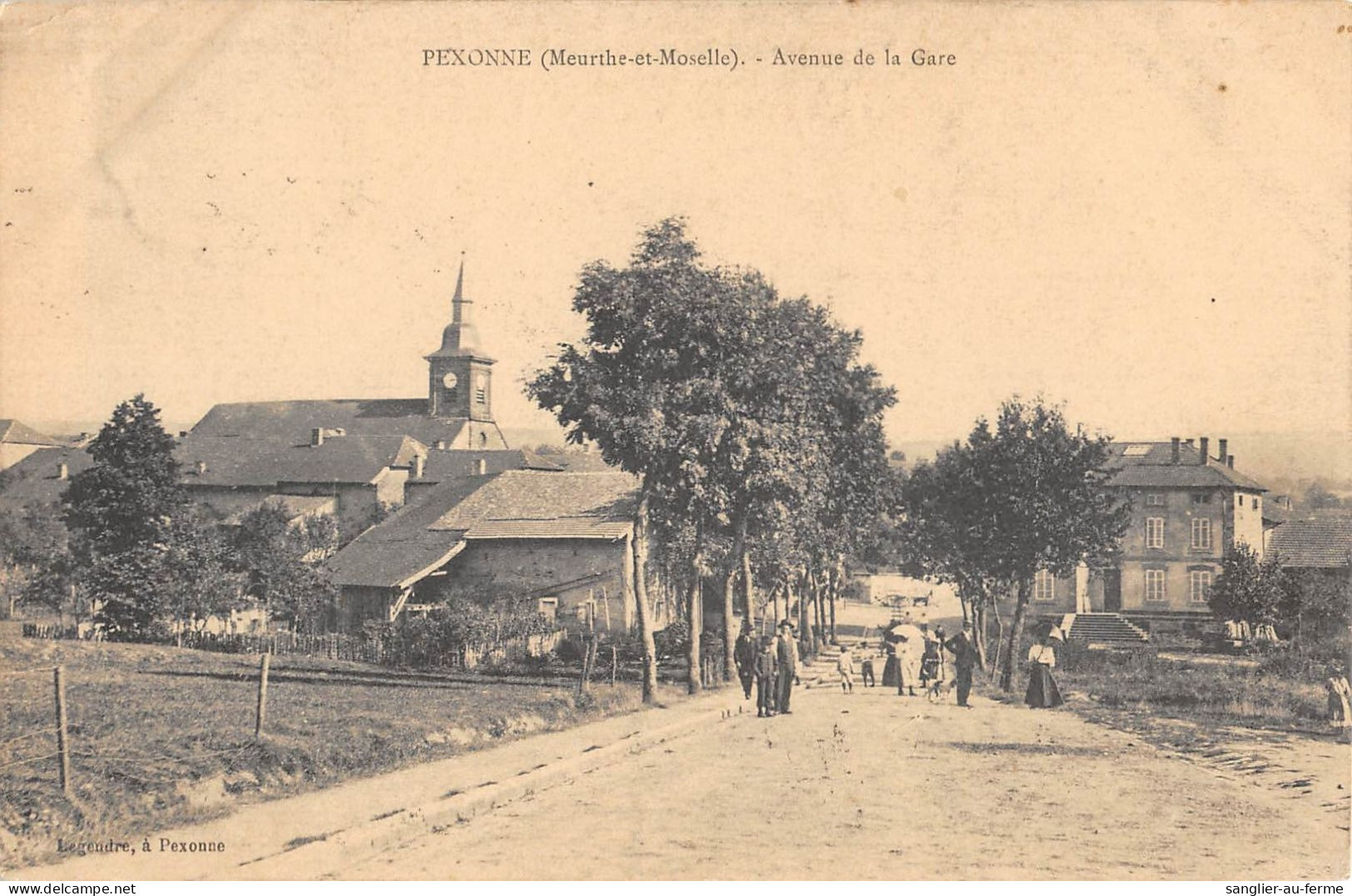 CPA 54 PEXONNE / AVENUE DE LA GARE - Sonstige & Ohne Zuordnung