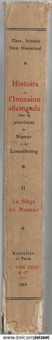 «Documents pour servir à l’histoire de l’invasion allemande dans les provinces de Namur et du Luxembourg » 8 volumes