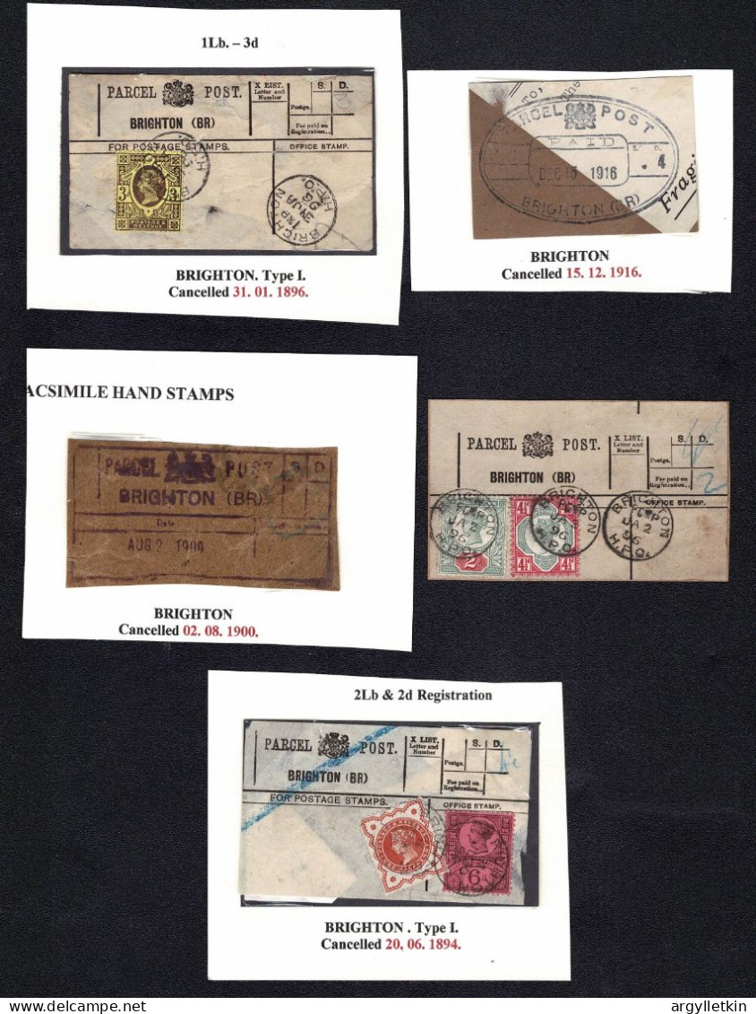 G.B.-SUSSEX/PARCEL POST 1896-1913 - Bahnwesen & Paketmarken