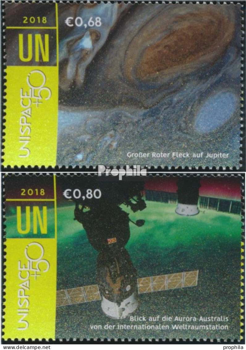 UNO - Wien 1017-1018 (kompl.Ausg.) Postfrisch 2018 Erforschung Des Weltraums - Unused Stamps