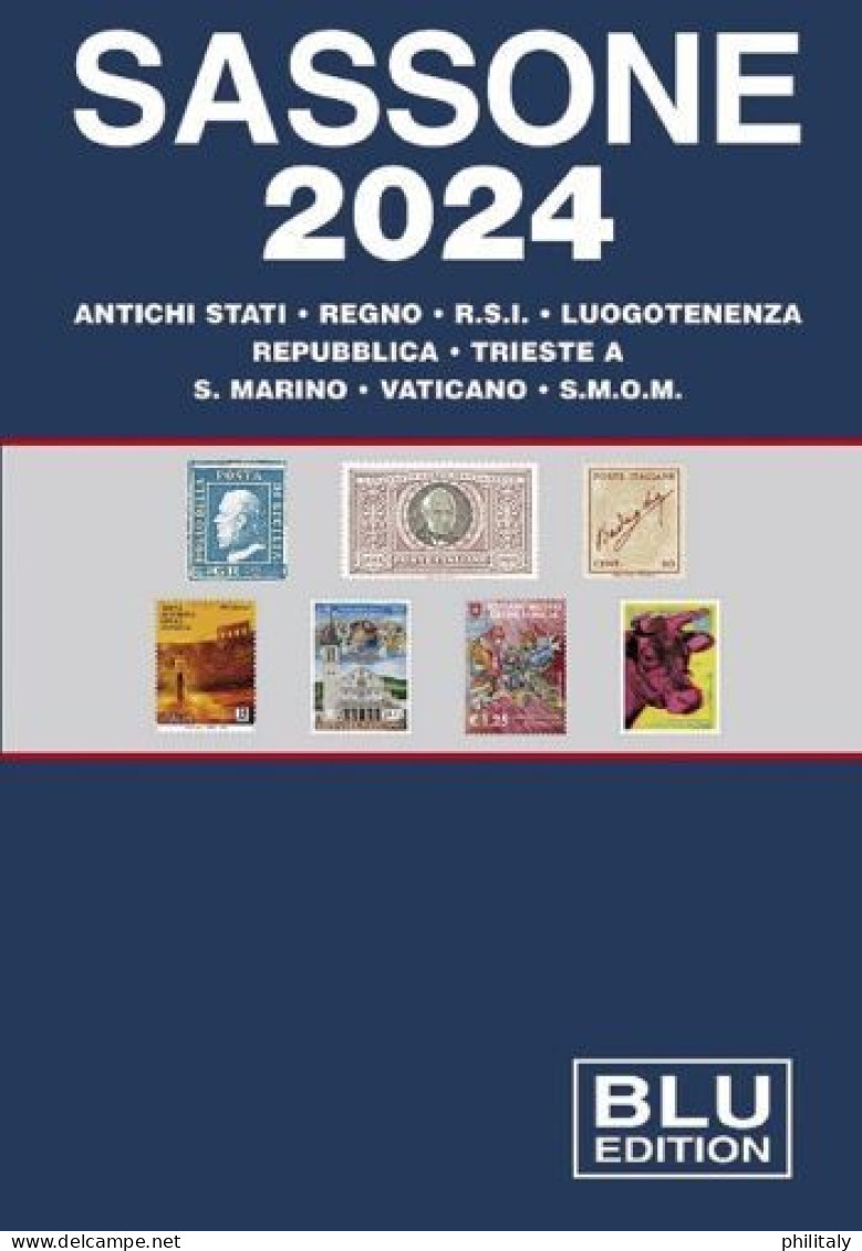 SASSONE BLU 2024 - CATALOGO FRANCOBOLLI AREA ITALIANA NUOVO - Italië