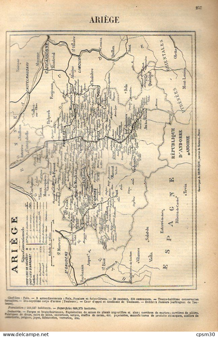 ANNUAIRE - 09 - Département Ariège - Année 1905 - édition Didot-Bottin - 16 Pages - Telefonbücher