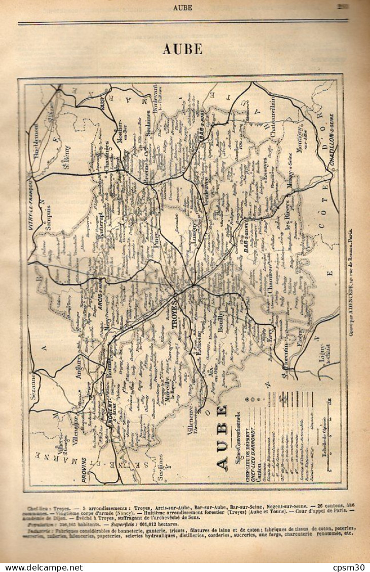 ANNUAIRE - 10 - Département Aube - Année 1905 - édition Didot-Bottin - 35 Pages - Telefonbücher