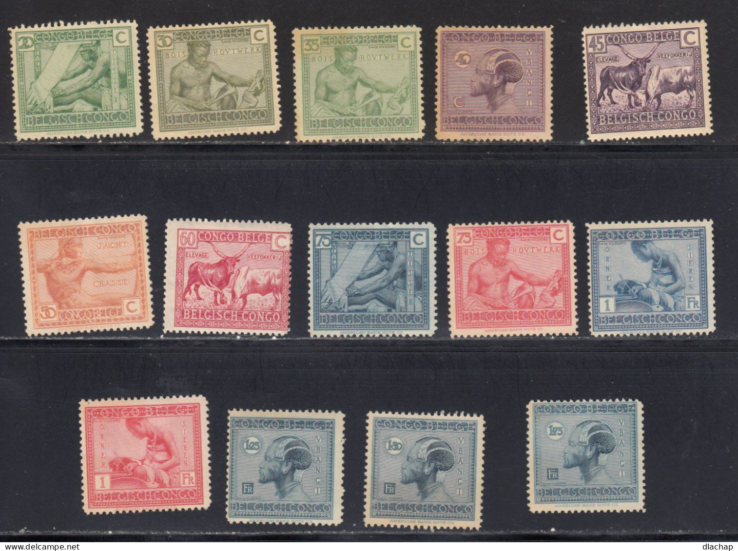 Congo Belge 1925 COB 118 / 131 * Neufs Avec Charniere - Unused Stamps